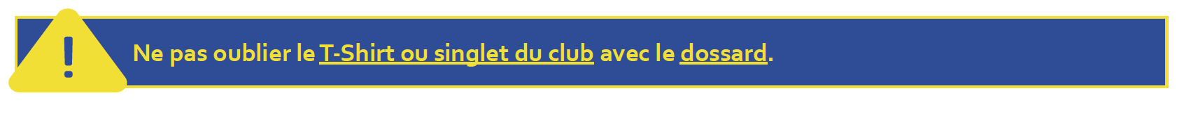ne pas oublier